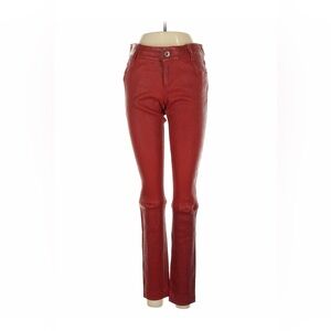 Alice + Olivia Vibrant Red Skinny Jeans